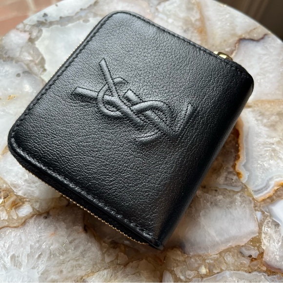 Handbags - Yves Saint Laurent Leather Wallet in Black